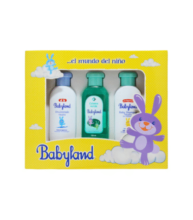 Estuche Regalo Niño Babyland incluye Shampoo, Emulsionado y Colonia de 125 ml