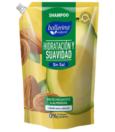 Shampoo Ballerina Palta & Almendra Doypack 750 ml