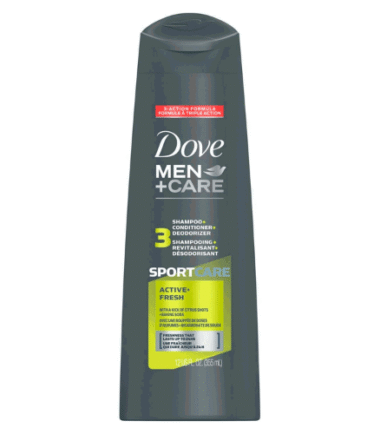 Shampoo Dove Men 3 Sport Care 400 ml