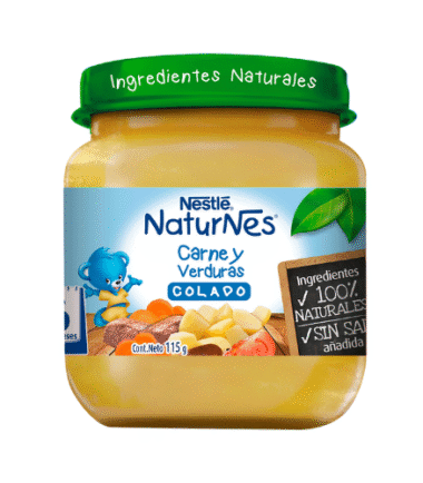 Colado Naturnes Carne Y Verduras desde los 6 Meses 115 g
